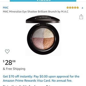 MAC cosmetics brilliant brunch eye shadow